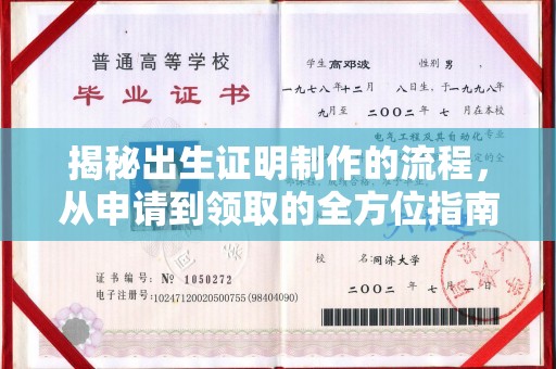 竹南揭秘出生证明制作的流程，从申请到领取的全方位指南