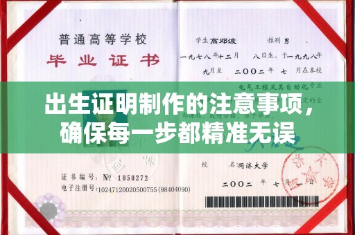 竹南出生证明制作的注意事项，确保每一步都精准无误