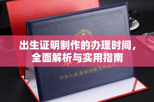 竹南出生证明制作的办理时间，全面解析与实用指南