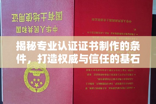竹南揭秘专业认证证书制作的条件，打造权威与信任的基石